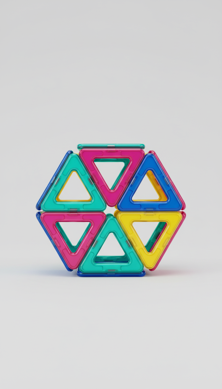 Magnetic Discovery Tiles Educational Toy