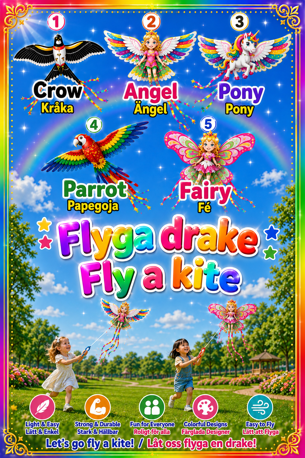 Flyga Drake · Fly a Kite